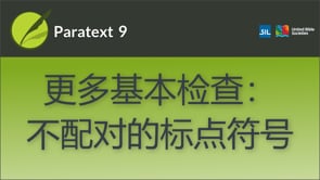 基本检查：不配对的标点符号