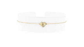 Italian 10kt Yellow Gold Diamond-Cut Heart Bracelet
