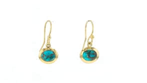 Turquoise, 6x8mm Cultured Pearl and 2.00 ct. t.w. Pink Chalcedony Jewelry Set: Three Pairs of Drop Earrings in 18kt Gold Over St