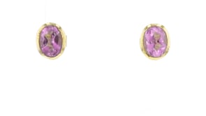 4.20 ct. t.w. Multi-Gemstone Jewelry Set: Three Pairs of Stud Earrings in 18kt Gold Over Sterling