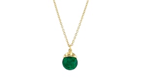 8.25 ct. t.w. Emerald Jewelry Set: Drop Earrings and Necklace in 18kt Gold Over Sterling