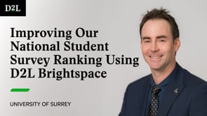 Improving Our National Student Survey Ranking Using D2L Brightspace
