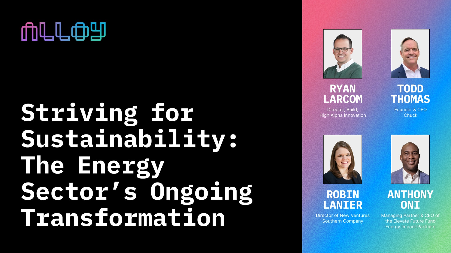 Alloy 2024 | Striving for Sustainability: The Energy Sector's Ongoing Transformation