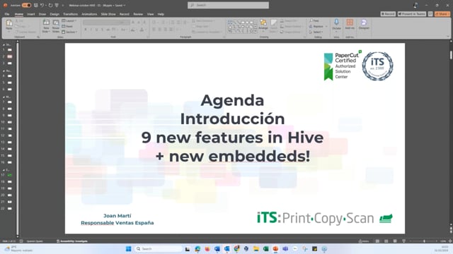 Lanzamiento de PaperCut Hive Q3 (ES)