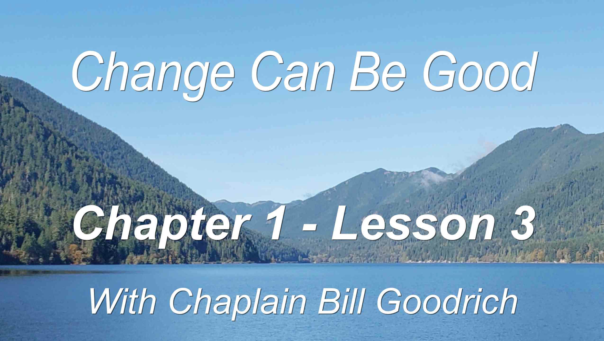 Change Can Be Good - Chapter 1 - Lesson 3 | Videos & Movies on Vimeo