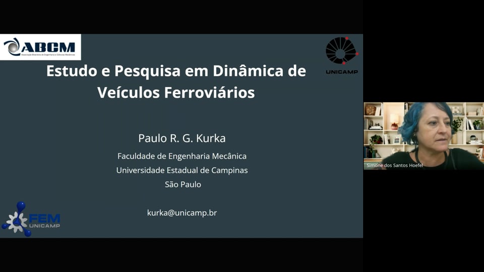 Palestra - Estudo e Pesquisa em Dinâmica de Veículos Ferroviários