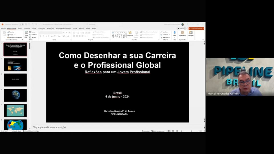 Palestra - Como Desenhar a sua Carreira e o Profissional Global