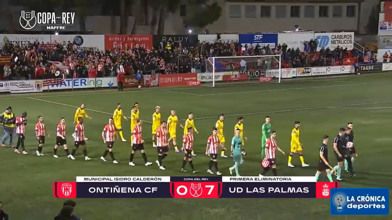 (RESUMEN Y GOLES) Ontiñena CF 0-7 UD Las Palmas / Copa del Rey - Primera Eliminatoria