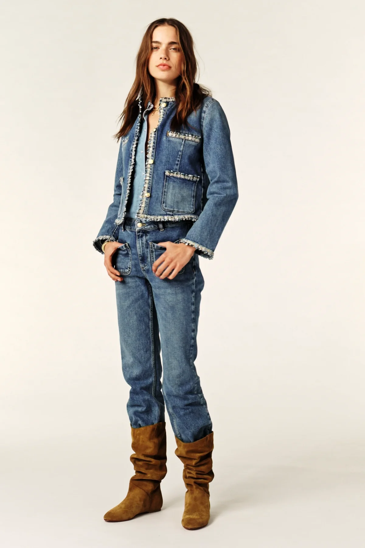Short Denim Jacket Biouna Blue // ba&sh US