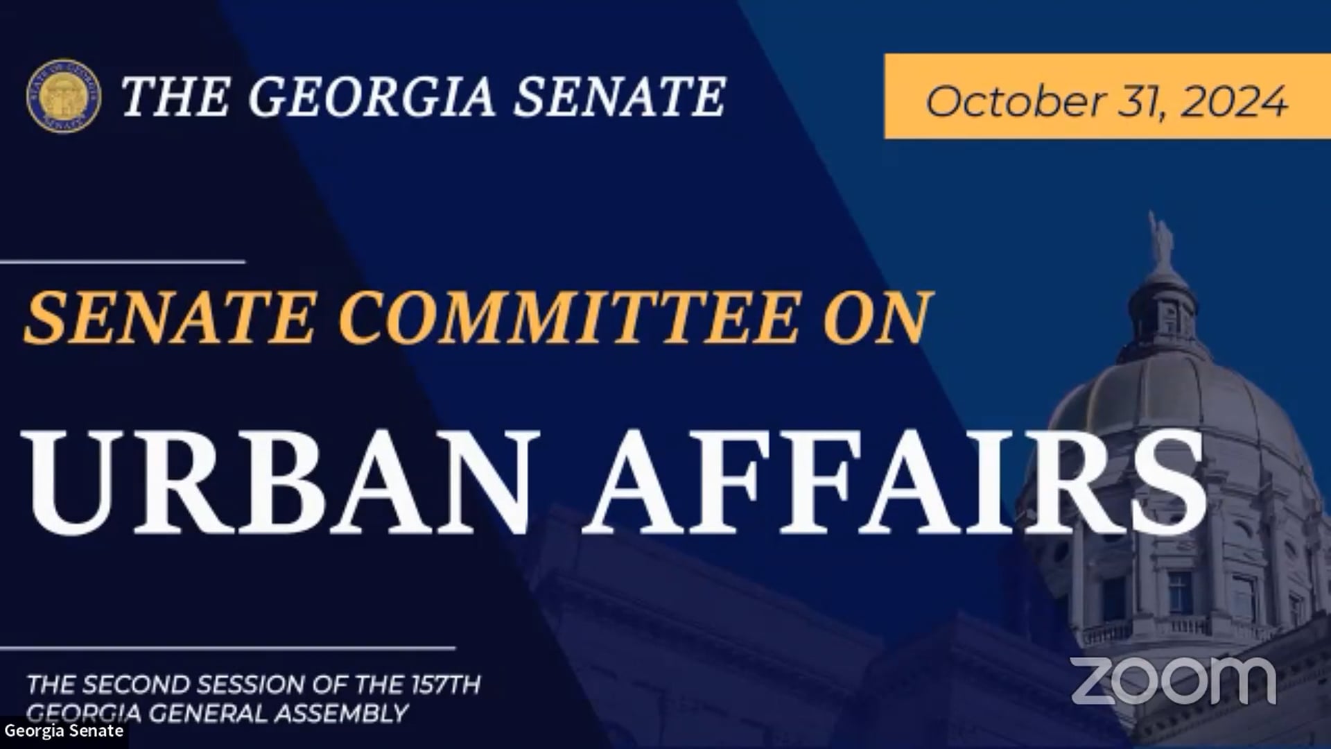 10/31/2024 Senate Committee on Urban Affairs