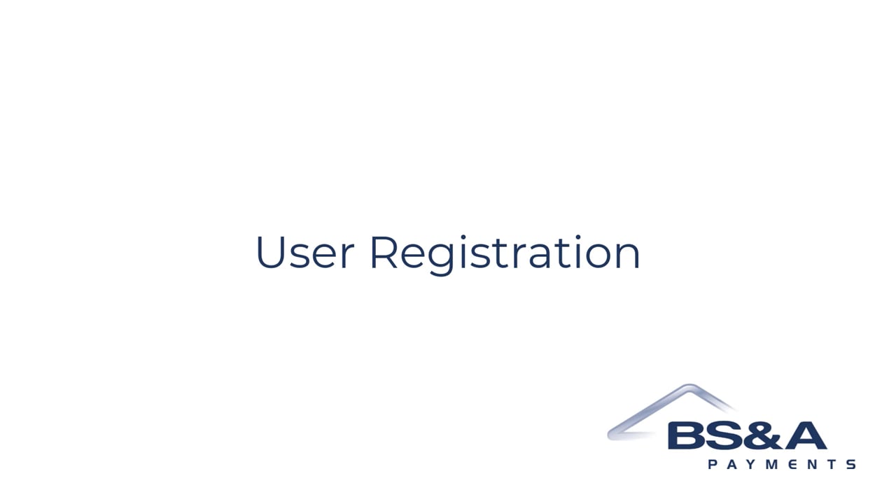 New BS&A Online Account Registration
