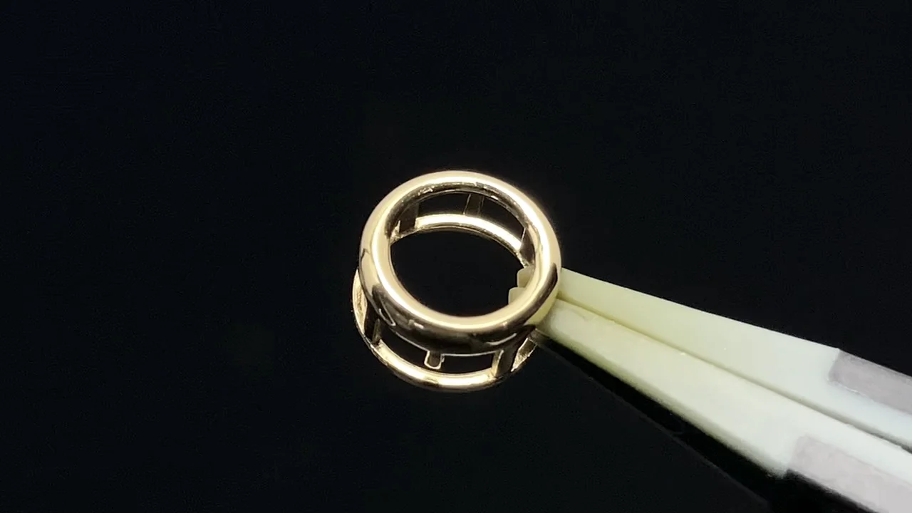 14KGF 空枠(ベゼル) ラウンドファセットカット【3mm】【4mm】【5mm