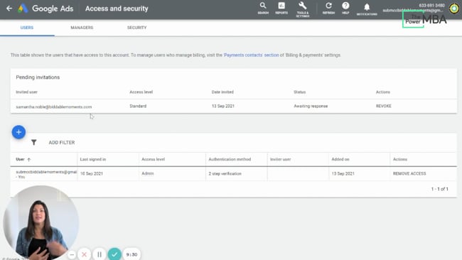 Creating your Account