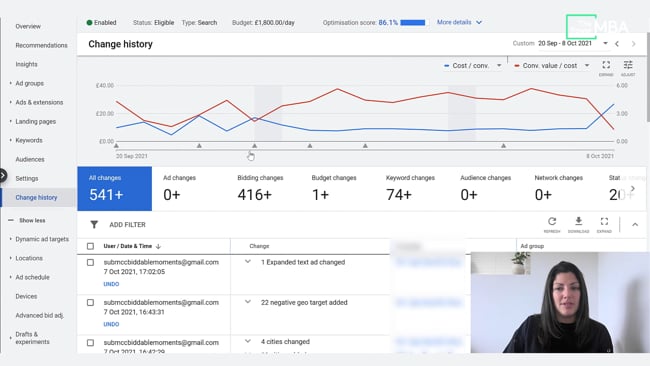 Optimisation - Change History Annotations