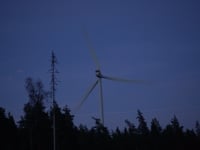 skymning klar himmel