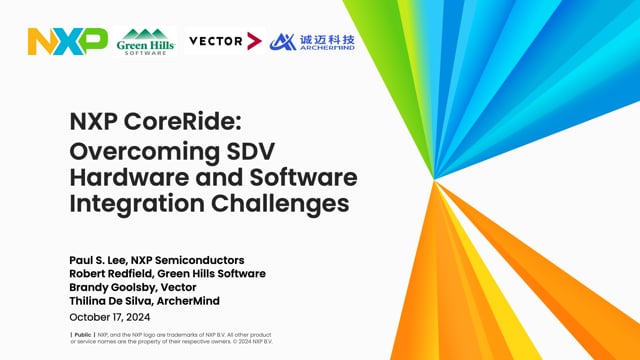 NXP CoreRide: Overcoming SDV hardware and software integration challenges