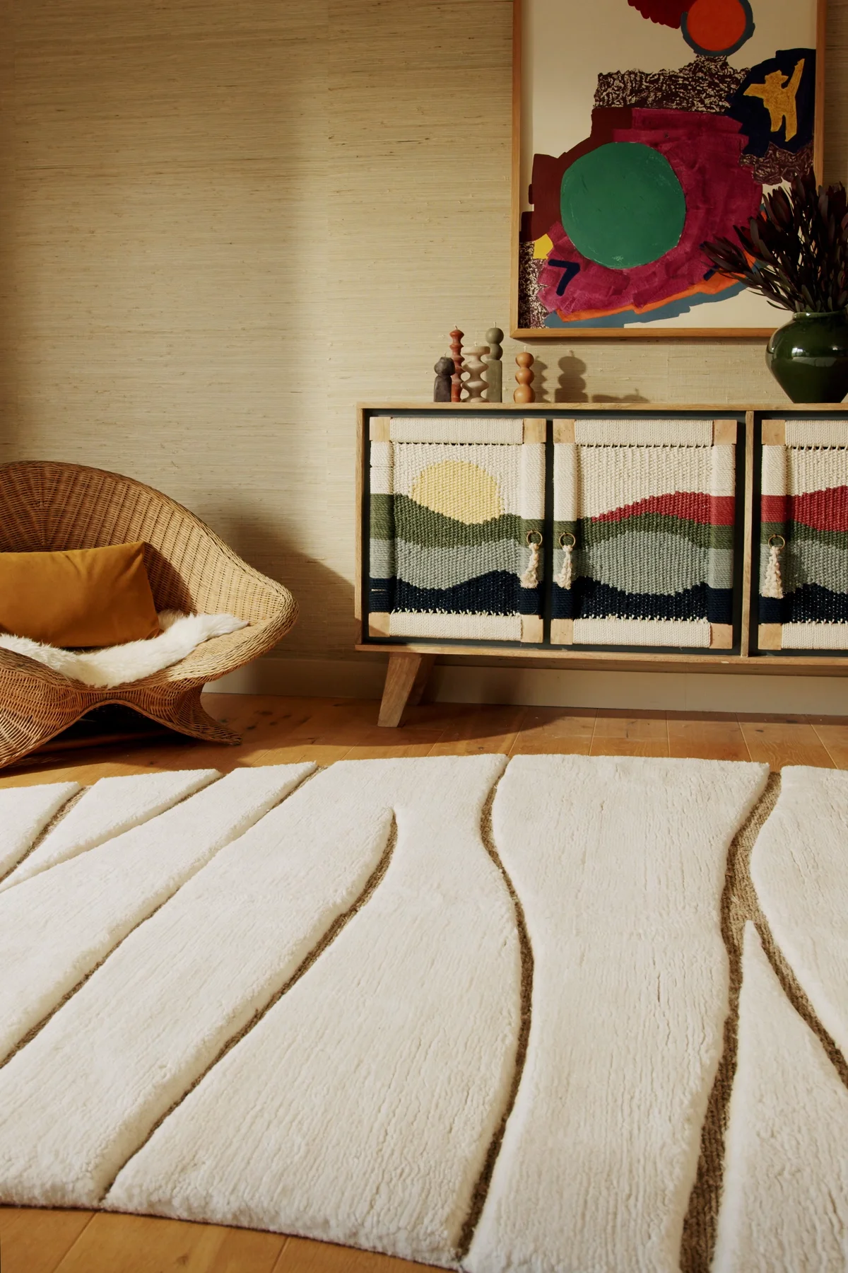 Vail Nettle Handknotted Merino Wool & Nettle Flatweave rug