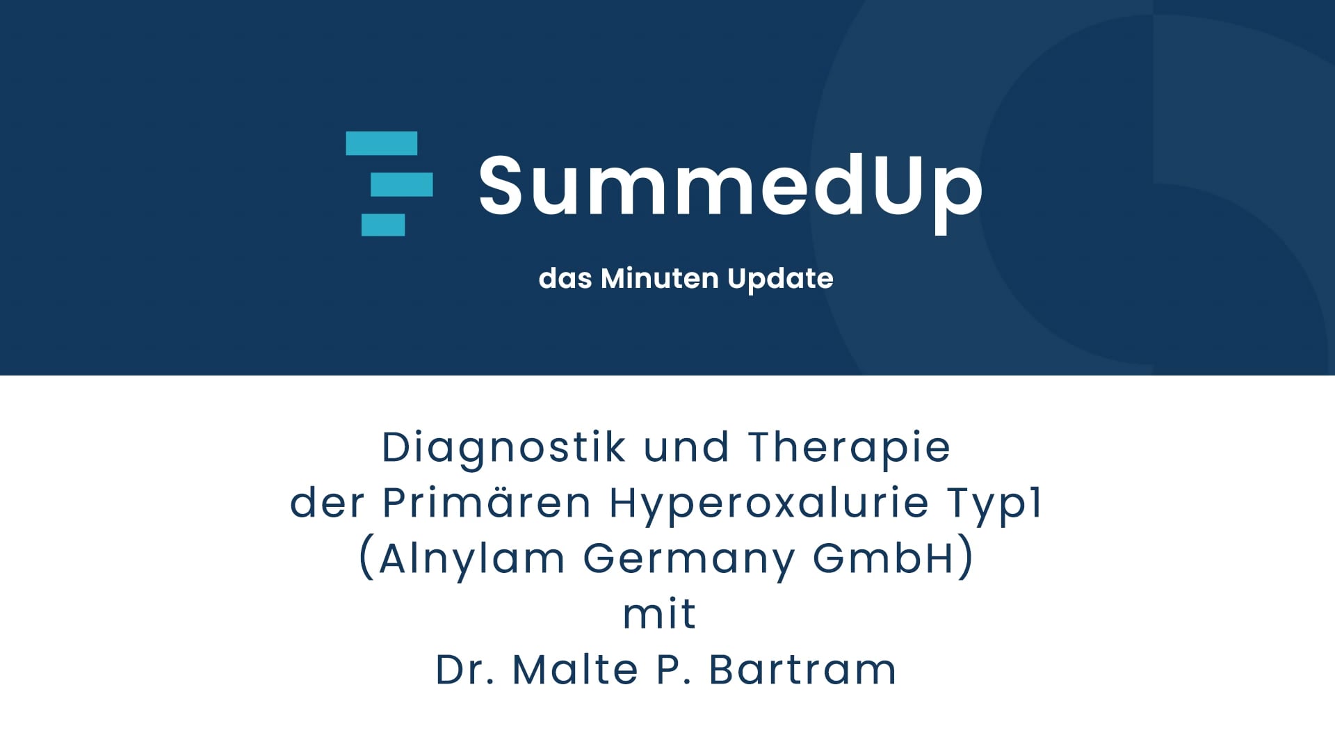 Diagnostik und Therapie der Primären Hyperoxalurie Typ 1