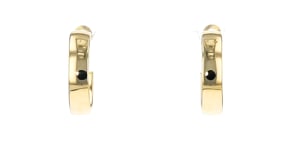 Italian 14kt Yellow Gold Hoop Earrings. 34