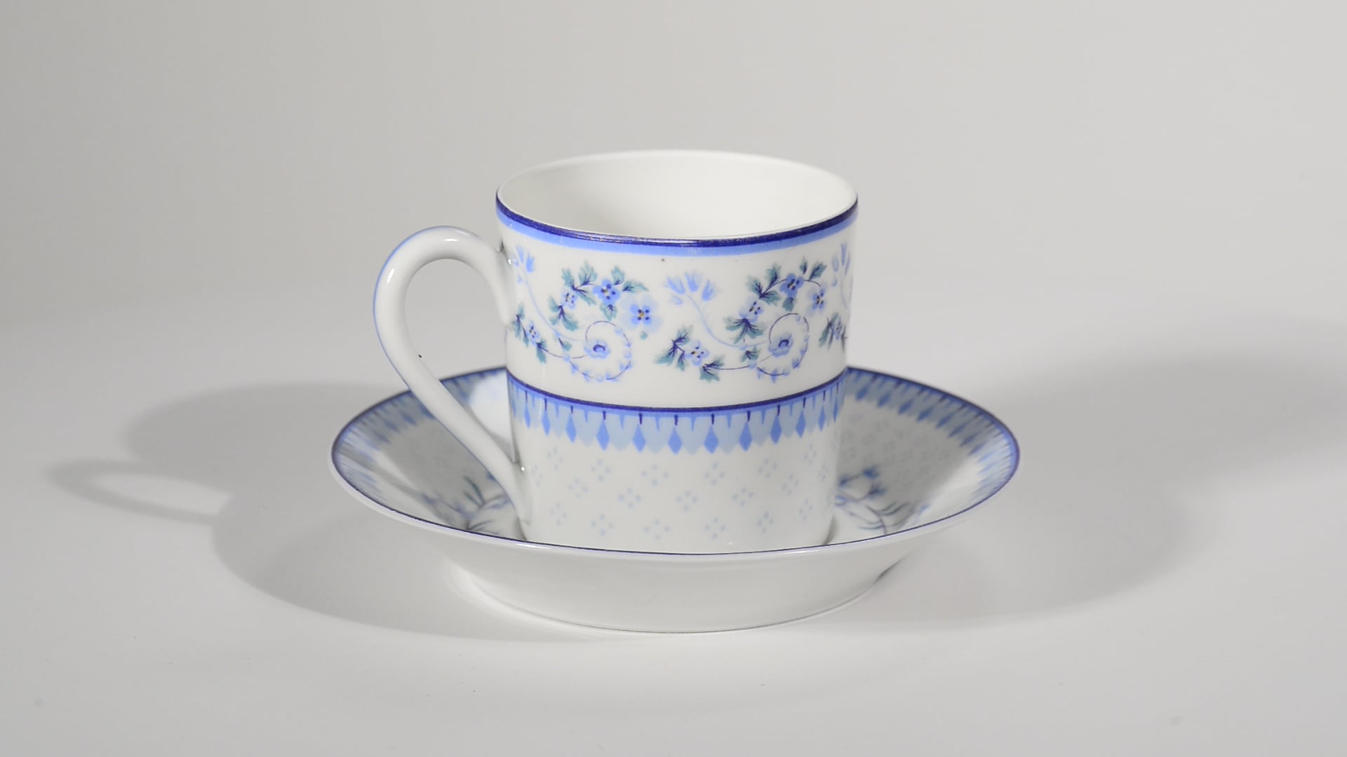 Haviland Limoges Demitasse Cup and Saucer, Corolle Pattern, 1958
