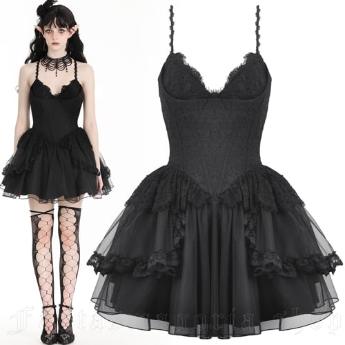 Little Black Swan Corset Bodice Tulle Skirt Dress video