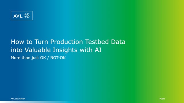 How to turn production testbed data into valuable insights with AI