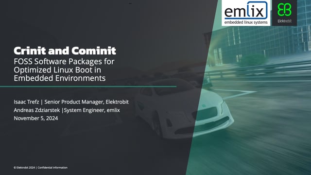 Crinit and Cominit – FOSS Software Packages for Optimized Linux Boot in ...