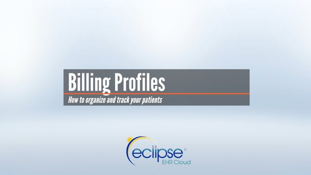 Billing / Managed Care Profiles