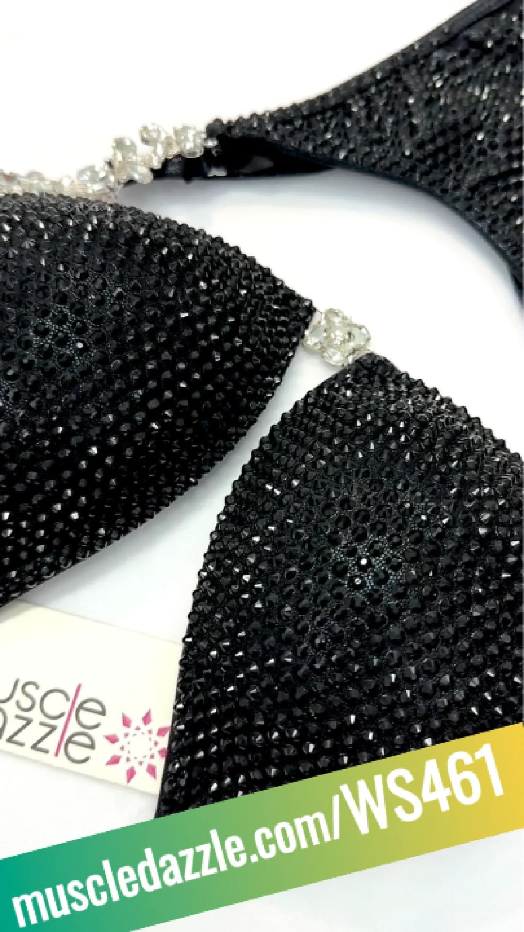 Muscle Dazzle's Jet Black Competition Bikini