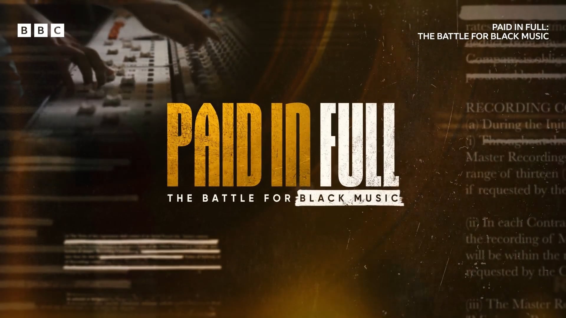 Paid in Full_ The Battle for Black Music _ Trailer - BBC/CBC Networks