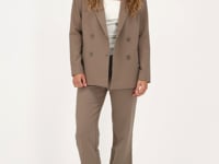 Taupe blazer with double buttons | My Jewellery