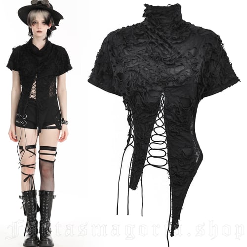 Karmageddon Wasteland Distressed Crop Top video