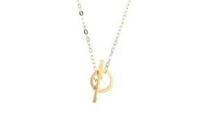 Italian 10kt Yellow Gold Toggle Necklace