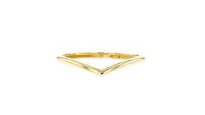 Italian 10kt Yellow Gold V-Shaped Ring