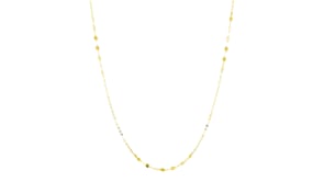 Italian 10kt Yellow Gold Alternating Cable and Lumachina-Chain Necklace