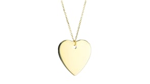 Italian 10kt Yellow Gold Heart Pendant Necklace