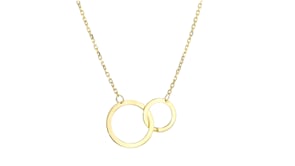 Italian 10kt Yellow Gold Interlocking-Circle Necklace
