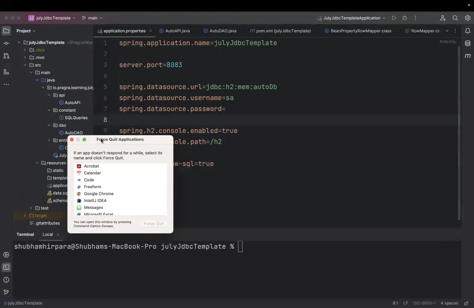 JAVA 05 NOVEMBER RECORDING JULY BATCH 2024