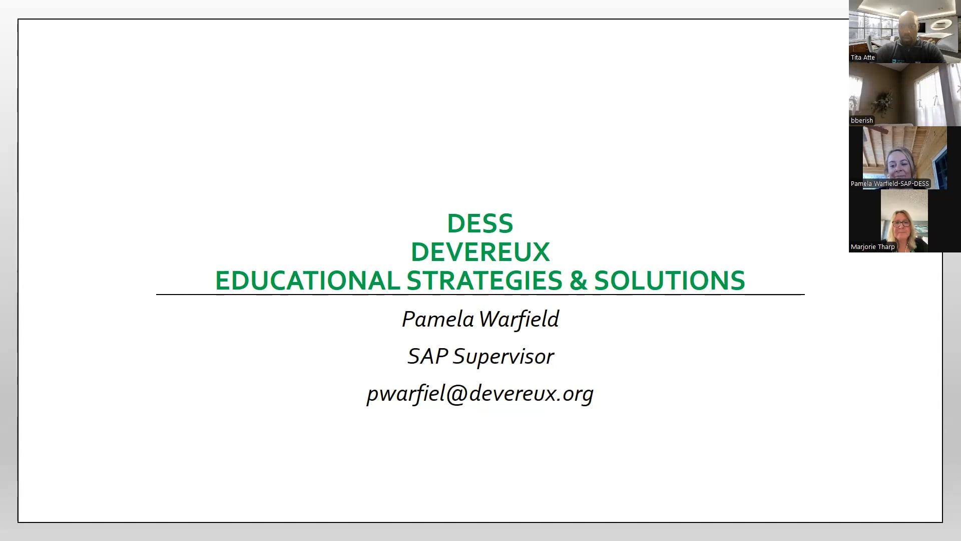 Devereux Educational Strategies & Solutions (Spotlight Check-In)