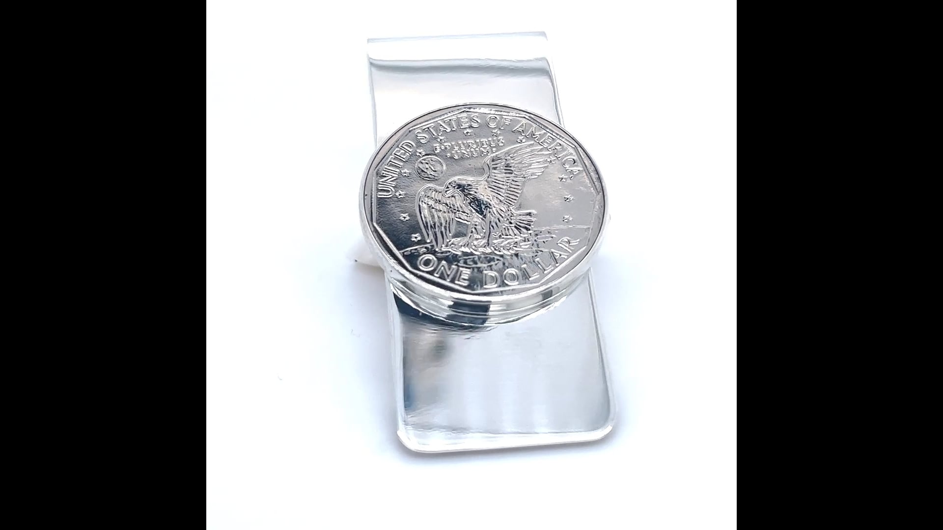 Tiffany and Co Estate One Dollar Coin Money Clip Sterling Silver