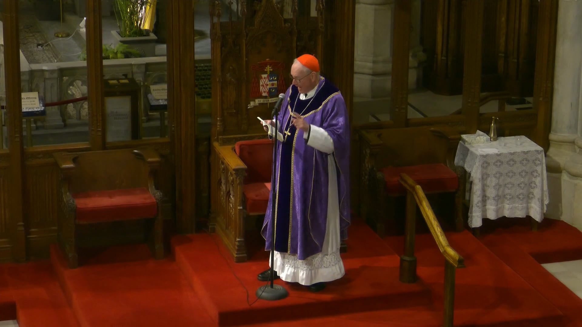 Mass from St. Patrick's Cathedral - November 7, 2024