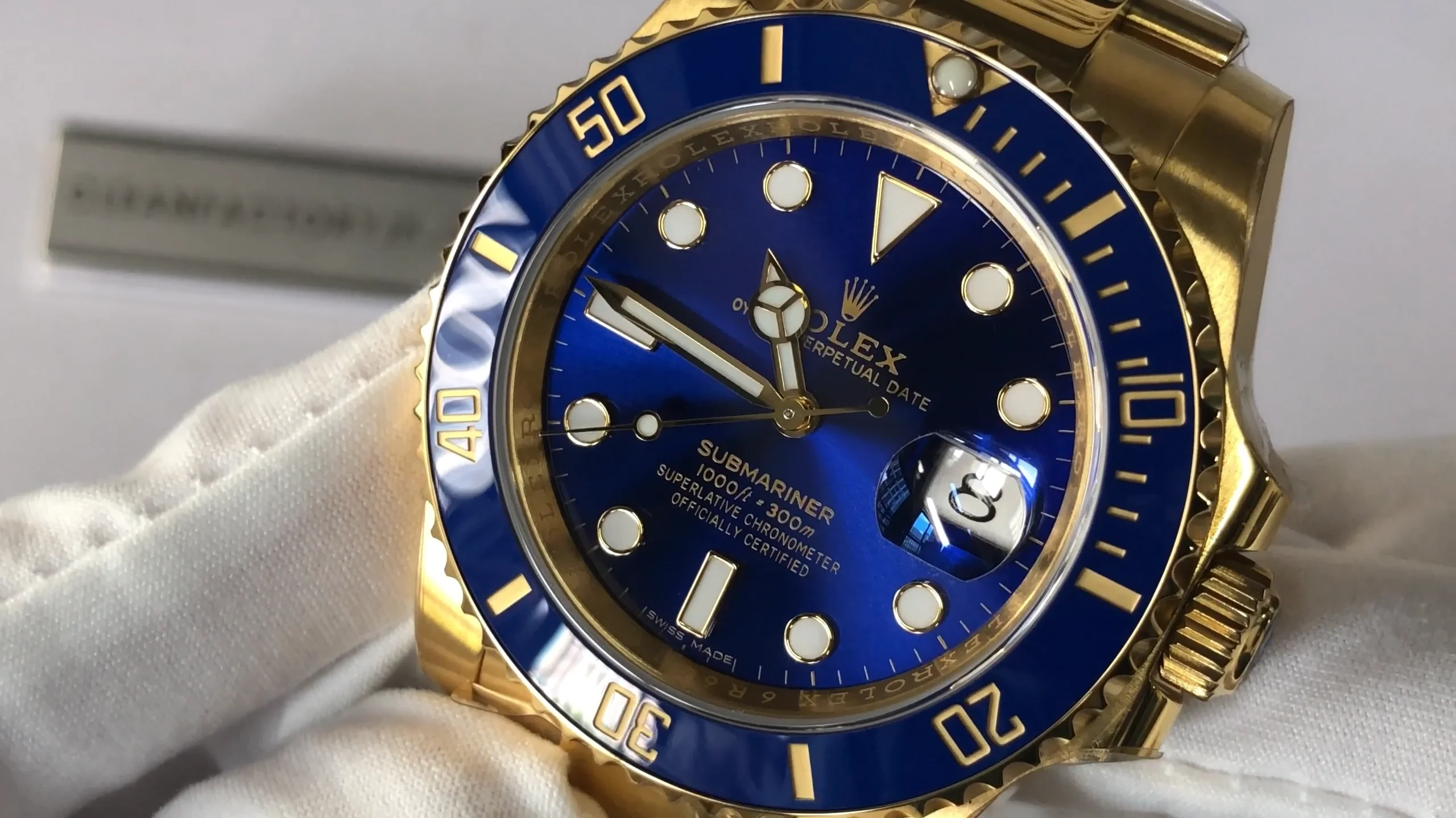 ロレックス サブマリーナー デイト 18 ct イエローゴールド