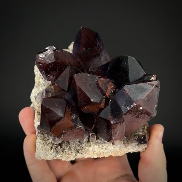 Quartz var. Amethyst with Hematite