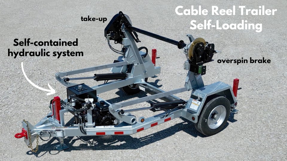 Self-Loading Cable Reel Trailer
