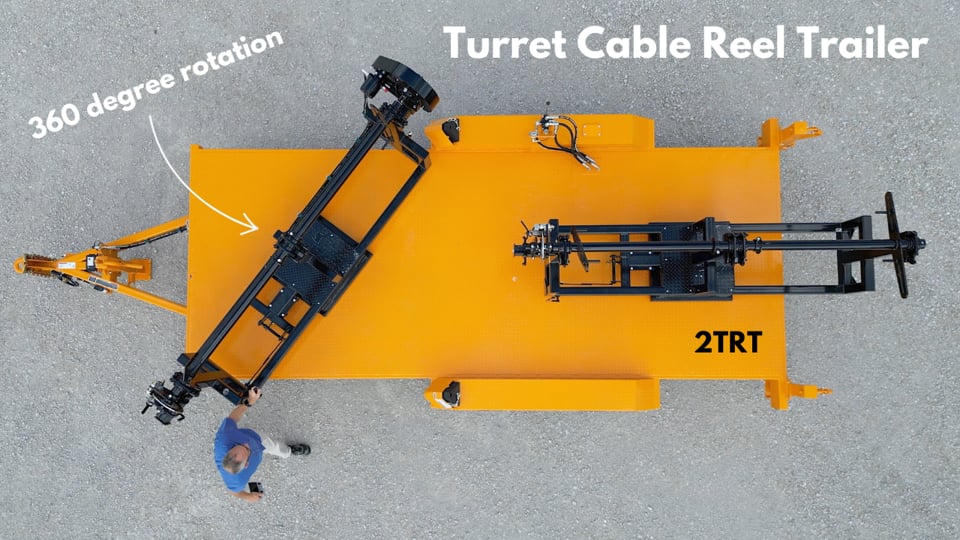 Turret Cable Reel Trailer