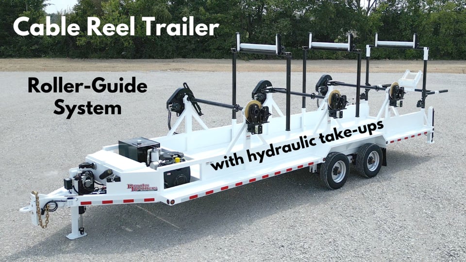 3-Reel Cable Trailer with Payout System