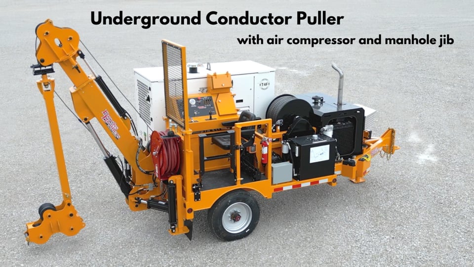 Underground Puller with Manhole Jib