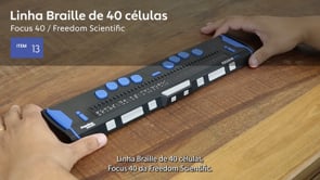 Linha Braille | Freedom Scientific | Focus 40 Blue | Tecassistiva