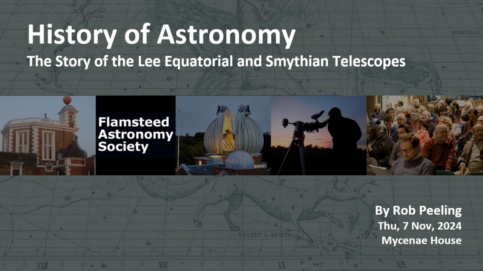 History of Astronomy - The Story of the Lee Equatorial and Smythian Telescopes By Rob Peeling