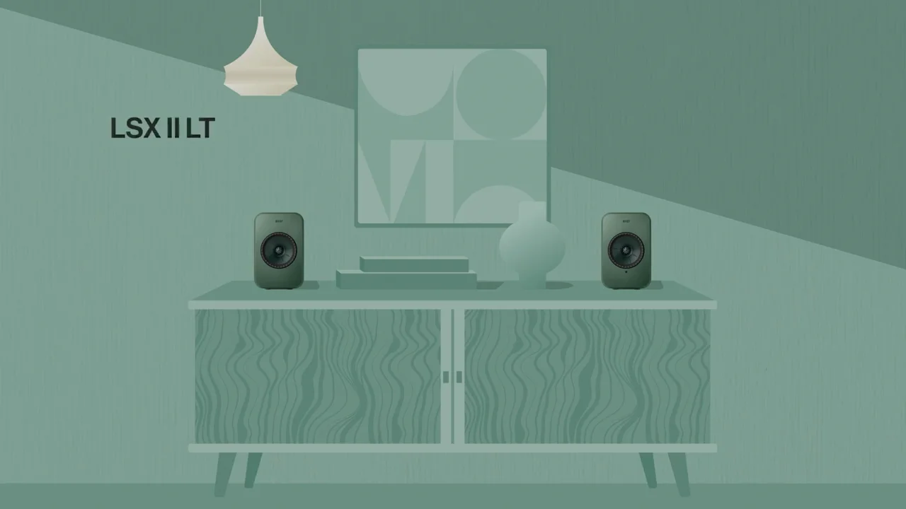KEF LSX LT True Wireless Powered Bookshelf Speaker System - Grey KEF LSX LT True Wireless Powered Bookshelf Speaker System - Grey